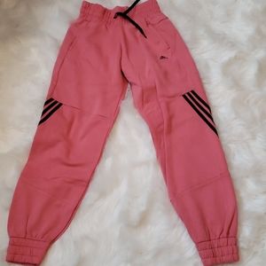 Pink adidas jogger sweatpants